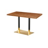 Table de café OMEGA DUO avec plateau en bois plaqué