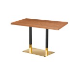 Table de café OMEGA DUO avec plateau en bois plaqué