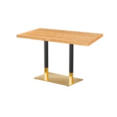 Table de café OMEGA DUO avec plateau en bois plaqué