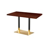 Table de café OMEGA DUO avec plateau en bois plaqué