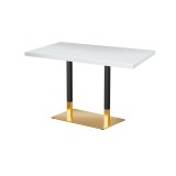 Table de café OMEGA DUO avec plateau en bois plaqué