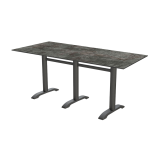 Table pour terrasse CARVO TRIO avec plateau HPL