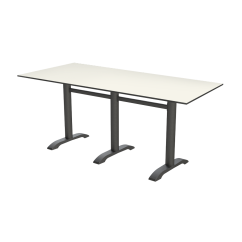 Table pour terrasse CARVO TRIO avec plateau HPL