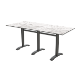 Table pour terrasse CARVO TRIO avec plateau HPL