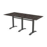 Table pour terrasse CARVO TRIO avec plateau HPL