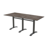 Table pour terrasse CARVO TRIO avec plateau HPL