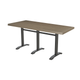 Table de café CARVO TRIO avec plateau plaqué bois