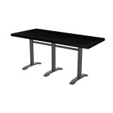 Table de café CARVO TRIO avec plateau plaqué bois