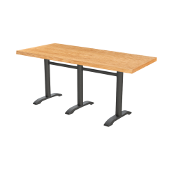 Table de café CARVO TRIO avec plateau plaqué bois