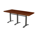 Table de café CARVO TRIO avec plateau plaqué bois