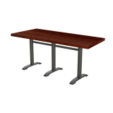 Table de café CARVO TRIO avec plateau plaqué bois