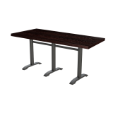 Table de café CARVO TRIO avec plateau plaqué bois