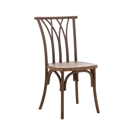 La chaise de mariage VIENNA POLYWOOD noisette