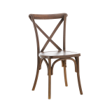 La chaise de mariage CROSS-BACK POLYWOOD noisettes