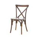 La chaise de mariage CROSS-BACK POLYWOOD noisettes