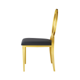 Chaise de mariage en métal GLAMOUR TAP or-noir