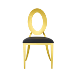 Chaise de mariage en métal GLAMOUR TAP or-noir