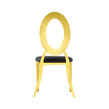 Chaise de mariage en métal GLAMOUR TAP or-noir