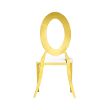 Chaise de mariage métallique Glamour Tap or–blanc