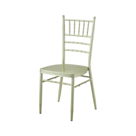 Chaise de mariage en métal CHIAVARI TIFFANY couleur champagne