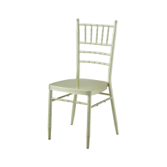 Chaise de mariage en métal CHIAVARI TIFFANY couleur champagne