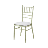 Chaise de mariage en métal CHIAVARI TIFFANY couleur champagne