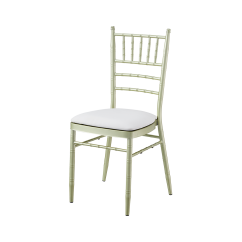 Coussin pour chaise de mariage en métal Chiavari Tiffany en similicuir