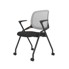 Chaise de conférence ERGON noir-gris