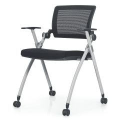 Chaise de conférence FLOW noir-gris