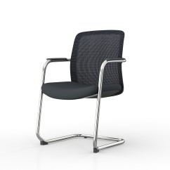 Chaise de conférence QUADRA noire
