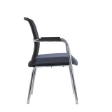 Chaise de conférence LENZO noir-gris