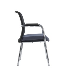 Chaise de conférence LENZO noir-gris