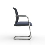 Chaise de conférence QUADRA noir-gris