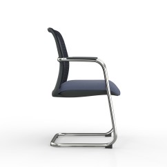 Chaise de conférence QUADRA noir-gris