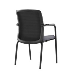 Chaise de conférence FORMO noir-gris