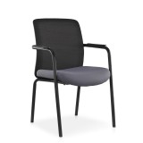 Chaise de conférence FORMO noir-gris