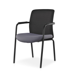 Chaise de conférence FORMO noir-gris
