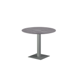 Table pour jardin à bière ALFA S avec plateau en quartz fritté gris