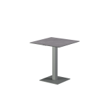 Table pour jardin à bière ALFA S avec plateau en quartz fritté gris