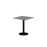 Table pour terrasse de brasserie ALFA R plateau noir en quartz fritté