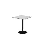 Table pour terrasse de brasserie ALFA R plateau noir en quartz fritté