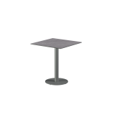 Table pour terrasse de brasserie ALFA R plateau gris en quartz fritté