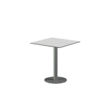 Table pour terrasse de brasserie ALFA R plateau gris en quartz fritté