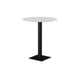Table pour terrasse de brasserie Alfa Bar plateau noir en quartz fritté