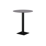 Table pour terrasse de brasserie Alfa Bar plateau noir en quartz fritté