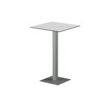 Table pour terrasse de brasserie ALFA Bar plateau gris en quartz fritté
