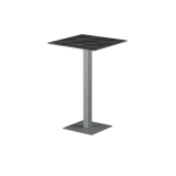 Table pour terrasse de brasserie ALFA Bar plateau gris en quartz fritté