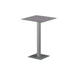 Table pour terrasse de brasserie ALFA Bar plateau gris en quartz fritté