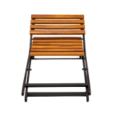 Chaise de jardin ERICA noir et acacia