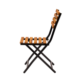 Chaise de jardin ERICA noir et acacia